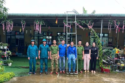 TRƯỜNG MẦM NON BA TRANG CHỦ ĐỘNG ỨNG PHÓ VỚI BÃO SỐ 13
